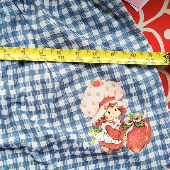 NWT 🍓 Strawberry Shortcake Blue Gingham Shorts - Picture 9 of 11